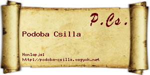 Podoba Csilla névjegykártya